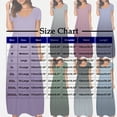 thumbnail image 5 of fatyb Robes Maxi à Manches Courtes pour Femmes Col Ras du Cou Décontractées Longues Robes Imprimées Robes T-Shirt d'Été, 5 of 5