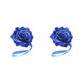 thumbnail image 3 of QualitChoice Curtain Tieback Punch-free Stylish Flower Shape Decorative Replacement Home Buckle Fastener Ornament Accessories Blue 2PCS, 3 of 6