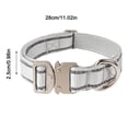 thumbnail image 2 of Durable Reflective Dog Collar with Heavy Duty Metal Buckle Adjustable and Comfortable Pet Collar for Medium and Large Dogs, 2 of 4