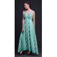 thumbnail image 3 of Bimba Robe Longue de Villégiature Imprimée pour Femmes avec Cordon, Bretelles Spaghetti, Tenue de Plage - Très Petit, 3 of 6