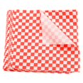 thumbnail image 1 of Uxcell 300Pcs Square Checkered Pattern Wax Paper Sheets 9x9" Red, 1 of 7