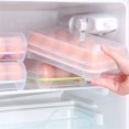 thumbnail image 3 of 15 Grids Egg Storage Holder Box Plastic Case Food Kitchen Refrigerator Organizers Container Kitchen Tool[White], 3 of 5