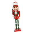 thumbnail image 2 of Christmas Nutcracker Ornament 25cm Table Decoration for Xmas Desktop Festive A, 2 of 8