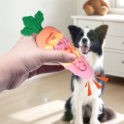 Fesfesfes Dog Carrot Treat Toys Carrot Toy for Dog to Fill Dog Easter Basket Stuffers,Durable Teething Toy Tough Dog Toys for Large Dogs
