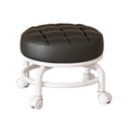 thumbnail image 2 of Lipstore 360 degree Rotating Low Roller Seat Stool Pulley Low Stool for Living Room Kitchen Black, 2 of 8
