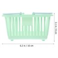 thumbnail image 3 of Miangastore 3 Pcs Bathroom Drainage Toiletry Organizers Plastic Storage Organizer Baskets With Handles, 3 of 8