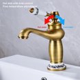 thumbnail image 4 of Baohd Copper Ceramic Basin Electroplated Modern Unfading Anti-rust Threaded Smooth Kitchen Toilet Sink Hardware Type 1 Black, 4 of 6