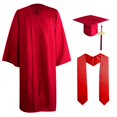 thumbnail image 1 of Ensemble Robe de Collation des Grades et Bonnet pour Adulte - Charme Année 2024, Robe en Polyester Unisexe avec Fermeture Éclair, 1 of 2