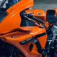 thumbnail image 3 of yeacher Universal Motorcycle Fiber Air Winglets - ABS Black Forged Pattern, Matte/Glossy Finish, 175x92mm, Lightweight Aerodynamic Upgrade, 3 of 7