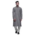 thumbnail image 1 of Atasi Ensemble Kurta-Pyjama Long en Coton pour Hommes, Kurta-Pyjama Décontracté de Designer, Vêtements, 1 of 5