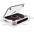 thumbnail image 2 of UsTZtai Portable Bluetooth CD Player with HiFi Sound, Rechargeable Battery and LCD Display, Compact Music Player for Home Travel Car Use, 2 of 2