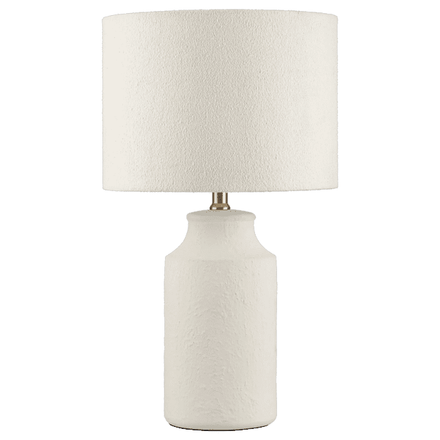 Bouclair Lampe de Table en Céramique Texturée Blanche