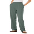 thumbnail image 1 of CHOK Plus Size 7-Day Knit Straight Leg Pant Stretch Elastic Waist Petite & Tall - 3X  Navy, 1 of 6