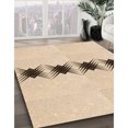 thumbnail image 3 of Ahgly Company Tapis Rectangulaire Lavable en Machine Intérieur Transitionnel Pérun Brun, 2 Pieds x 4 Pieds, 3 of 7