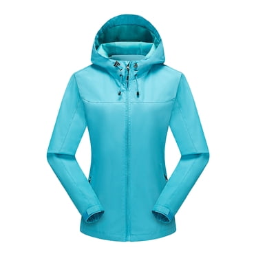 Pisexur Manteaux Zippés pour Femmes Imperméables Manteau de Ski Manteau d'Hiver Coupe-Vent Doublure en Molleton Capuche Amovible Neige Randonnée Plein Air Montagne Manteau de Neige