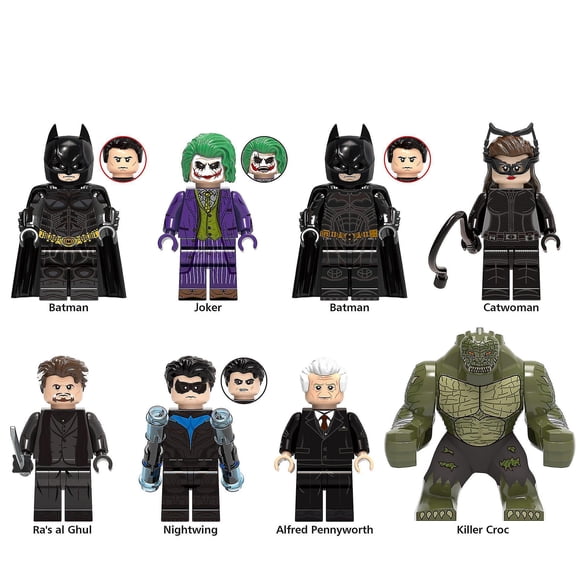Batman Figures Building Blocks Kids Toys 4.5cm Set Of 8