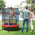 thumbnail image 2 of Costway 55" Kids Trampoline Bouncing Jumping Mat Recreational Trampoline W/Enclosure Net, 2 of 10