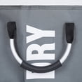 thumbnail image 3 of Single Laundry Bag, Large Foldable Laundry Basket, Collapisable Laundry Hamper, Folding Washing Storage Bin, (Dark Grey), 3 of 8