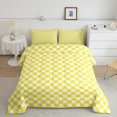 thumbnail image 1 of Erosebridal Check Plaid Bedding King Comforter Set, Geometric Down Comforter, Farmhouse Gingham Decor, 3pcs, 1 of 8