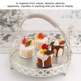 thumbnail image 4 of Cupcake Display Stand, Decorative Strong Alloy Candy Plate Fruit Metal Serving Tray For Tea Coffee Drinks Toiletries, 4 of 8