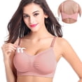 thumbnail image 2 of XZNGL Pregnant Womens Plain Color Bra Maternity Nursing Bras Vest Tops, 2 of 9