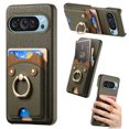 thumbnail image 1 of Étui pour FOXDOCK Google Pixel 9 Pro TG, Cuir, Anneau Ourson, Porte-Cartes, 1 of 4