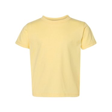 Rabbit Skins Toddler Fine Jersey Tee, 5-6, Butter