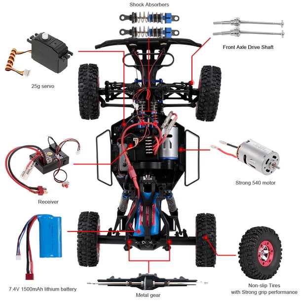 Wltoys 12423 50km/h High Speed Short Course Truck 1/12 2.4G 4WD