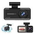 thumbnail image 1 of EGNMCR Vehicle Camera 3 Channel Dash Cam1080P+480P+480P Dash Cam Front And Inside And Rear Super Night Vision Loop Recording Motion Detection 24 Hours Parking Mode Dash cam, 1 of 7