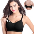 thumbnail image 2 of Pregnant Womens Plain Color Bra Maternity Nursing Bras Vest Tops, 2 of 9