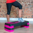 thumbnail image 2 of PRISP Adjustable Aerobic Stepper 78cm, 3 Levels (4''/6''/8'') Exercise Step Platform for Home Gym and Fitness Training, 2 of 8
