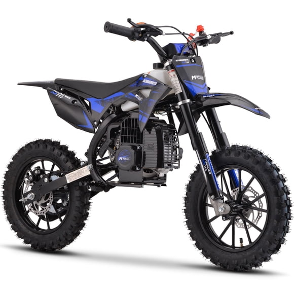 MotoTec Thunder 50cc 2-Stroke Kids Gas Dirt Bike Blue