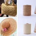 thumbnail image 2 of Raffia Thread Cotton Straw Summer Woven Straw Hat Cotton Straw Paper Thread Hand Knit Crochet Bag Cushion Baskets Hat Freeshippi, 2 of 6