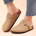 thumbnail image 3 of Comwarm Fashion Mules And Clogs For Women Men Slip-on Cork Footbed Slippers Summer Beach Sandals With Arch Support Comfort Slide, 3 of 7