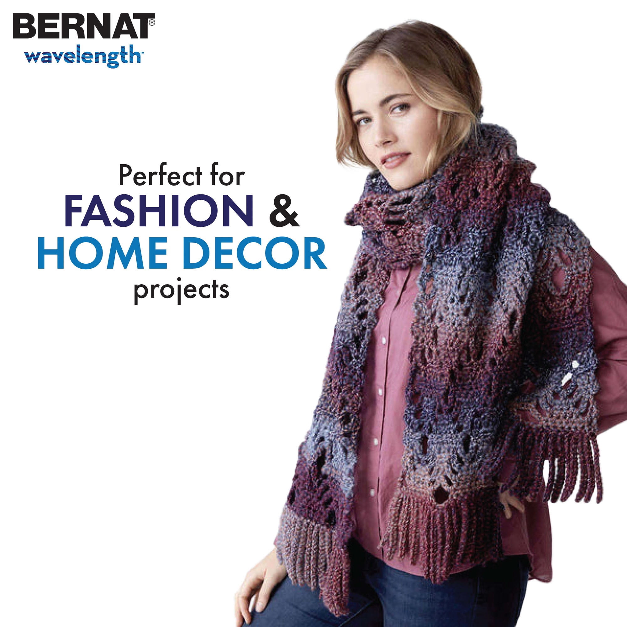 Bernat® Fil Longueur d'Onde™, Acrylique #5 Volumineux, 5oz/140g, 223 Yards