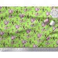 thumbnail image 2 of Soimoi Poly Georgette Fabric Hummingbird,Leaves & Rose Floral Decor Fabric Printed Yard 42 Inch Wide, 2 of 3