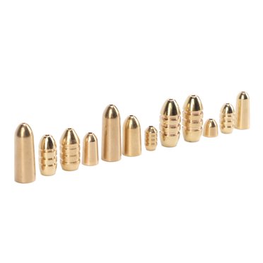 Brass Fishing Tackle Sinkers, Fishing Sinkers Kit Portable Polished For Freshwater Fishing For Saltwater Fishing