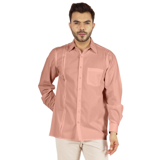 Bestman Solid Formal Button Down Shirt For Men Long Sleeve With Patch Pocket Business Wear