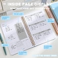 thumbnail image 4 of Home Decor, Weekly Planner With Lines For Diary Notes And Daily Planning Solid Hardcover Elegant Self Filling Schedule A5 Planner Coil Notebook, Holiday Gifts, 4 of 6