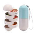 thumbnail image 3 of Grain Weekly Pill Organizer Grain Fiber Pill Box Travel 7 Day Pill Case Waterproof Portable Design, 3 of 7