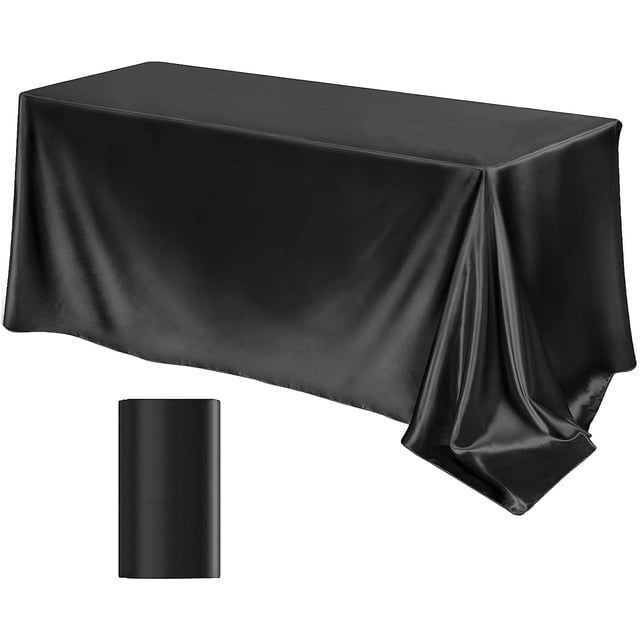 Yhmxh Bedding Tablecloths Can Be Cut Solid Color Glossy Satin Cloth Tablecloth For High-end Hotel Banquet Wedding Skin-friendly Throw Blanket Machine Washable Microfiber Bed Sheet Set