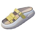 thumbnail image 2 of pitrice Sandales à Enfiler pour Femmes, Imperméables, Souples, Plates, Sandales de Sol, Chaussures 36 Jaune, 2 of 9