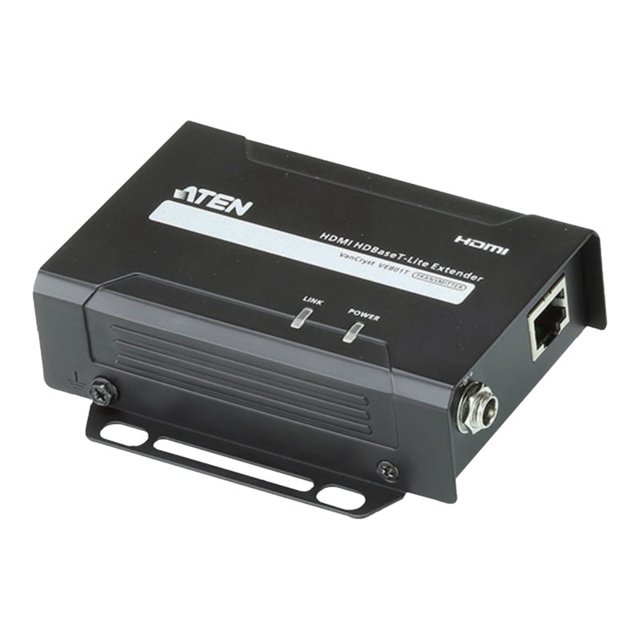 ATEN VanCryst VE801 HDMI HDBaseT-Lite Extender, Transmitter - Vidéo/audio Extender - Émetteur - HDBaseT - jusqu'à 230 Pi