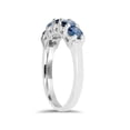thumbnail image 3 of 3/4ct Blue Diamond Wedding Ring 14K White Gold, 3 of 4