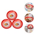 thumbnail image 3 of 3pcs Vintage Enamel Plate Multifunctional Fruit Plate Food Container Tableware Random Pattern, 3 of 8