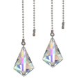 thumbnail image 1 of 2 PCS Crystal AB Coating Ceiling Fan Pull Chain Extender Prisms Drop Gifts, 1 of 4