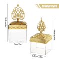 thumbnail image 3 of Food Storage Set Light Gold Plated Candy Box European Style Wedding Square Transparent Container with Lid Storage Bags Containers Food Saver Set Reusable Storage Bags Kitchen Storage Set, 3 of 3