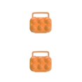 thumbnail image 1 of QualitChoice Plateau Portable pour Œufs Boîte de Rangement Camping 6/12 Conteneur à Œufs orange 6 Compartiments 2Ensemble, 1 of 6