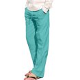 thumbnail image 2 of Pantalon pour Hommes, Mode Homme Été Uni Décontracté Taille Élastique avec Poche Pantalon, 2 of 5