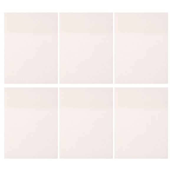 6pcs Transparent Memo Notes Multipurpose Sticky Memo Pads Pocket Note Pads
